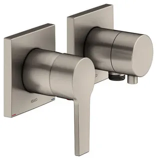 Keuco EHM Set UP E11 51151, 2-W m.Schlauchan. Nickel geb. – Bild 1