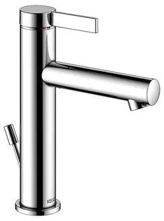 Keuco EHM-Waschtisch-Mischer 130 IXMO 59501, m.Zug.-Ablgrt. Pure, Rosette rd. verchr. – Bild 1