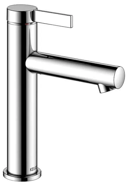 Keuco EHM-Waschtisch-Mischer 130 IXMO 59501, o.Zug.-Ablgrt. Pure, Rosette rd. verchr.