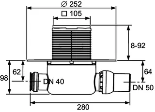 comfort-Ablaufset 120 Norm mit Seal System Univ.fl. – Bild 5