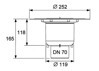 comfort-Ablauf DN 70 senkrecht mit Seal System Univ.fl. – Bild 5