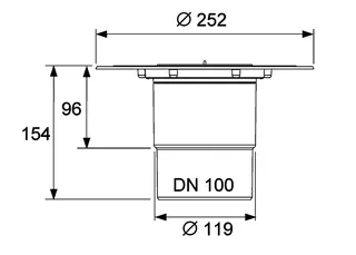 comfort-Ablauf DN 100 senkrecht mit Seal System Univ.fl. – Bild 5