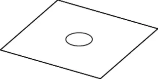 comfort-Dichtfolienzuschnitt EPDM f. Klemmflanschverb. 500 x 500 mm – Bild 3