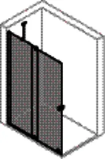 HÜPPE DA Xtensa 4-Eck GTN/S/Walk In 900/li H:2000 Stabi silber hochglanz 348 882 – Bild 2