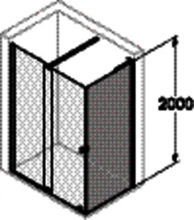 HÜPPE DA Xtensa 4-Eck SW Maßanf. >2000 Black Edition Grau – Bild 4