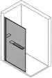 Seitenwand alleinstehend 10mm 110,H:2000 design4YOU, silberhochglanz, klar – Bild 2