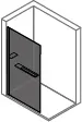 Seitenwand alleinstehend 10mm 110,H:2000 design4YOU, shg, klar AP – Bild 2