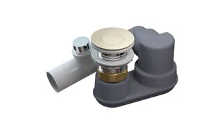 Vaillant K40 Intelli Ab- und Überlaufgarnitur Wannen Nickel gebürstet