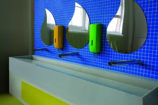 Ideal Standard Reihenwaschtisch Silhouette f.3 Pers. ohne Hahnloch ohne Überlauf 1800x470x200mm Weiß – Bild 2