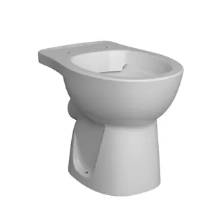 sanibel 3001-Tiefspülklosett A23 Abgang waagr spülrandl S-Flush runde Form weiß