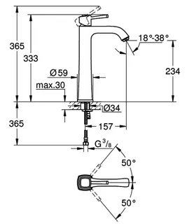 GROHE EH-Waschtischbatterie Grandera 24371 für freist. Waschschüsseln chrom – Bild 5