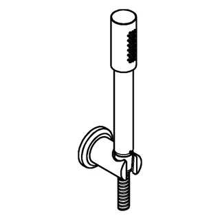 GROHE Wandhalterset Rainshower Aqua Stick 26892 Metall 1 Strahlart chrom – Bild 2