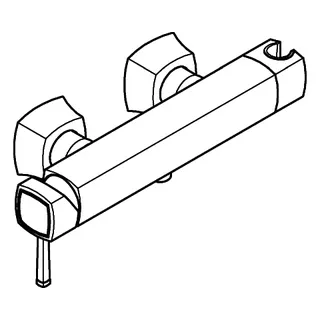 GROHE Einhand-Brausebatterie Grandera 24373 Wandmontage chrom – Bild 3