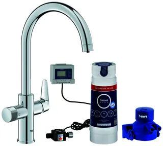 GROHE Starter Kit GROHE Blue Pure BauCurve 30582 C-Auslauf US-Filter chrom – Bild 2