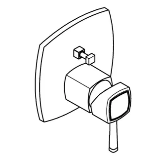 GROHE EH-Wannenbatterie Grandera 24260 FMS für 35604 chrom/gold – Bild 3