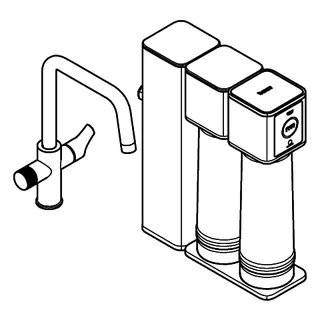 GROHE Starter Kit GROHE Blue Pure Eurosmart 30587 U-Asl. UO/M-Filter chrom – Bild 3