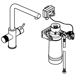 GROHE Starter Kit GROHE Blue Pure Minta 30589 L-Auslauf S-Filter chrom – Bild 3