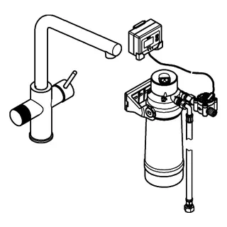 GROHE Starter Kit GROHE Blue Pure Minta 30589 L-Auslauf S-Filter chrom – Bild 4