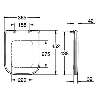 GROHE WC-Sitz BauEdge Keramik 39813 mit Deckel Soft Close alpinweiß – Bild 5