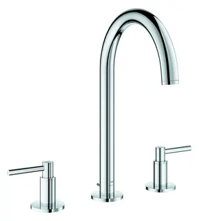 GROHE 3-Loch-WT-Batterie Atrio 20649 Rohrauslauf Hebelgriff chrom