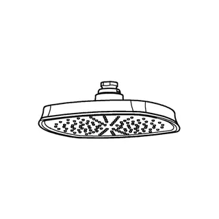 GROHE Kopfbrause Grandera 210 26898 Strahlart Rain chrom/gold – Bild 3