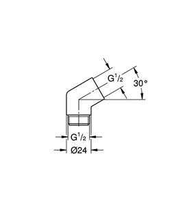 GROHE Adapter Rainshower Aqua 26893 1/2" x 1/2" für Br.-Halter/-Stange chrom – Bild 5