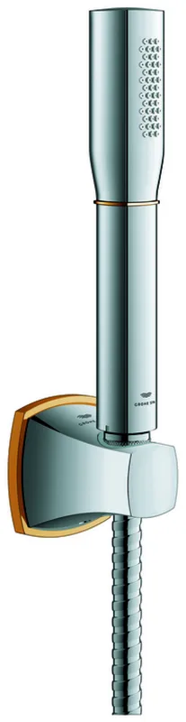 GROHE Wandhalterset Grandera Stick 26901 1 Strahlart 7,6 l/min chrom/gold