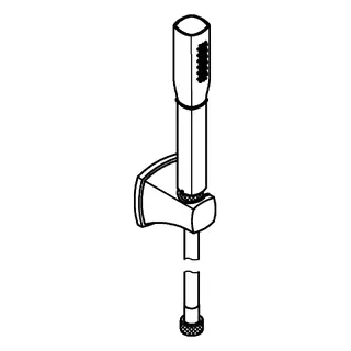 GROHE Wandhalterset Grandera Stick 26901 1 Strahlart 7,6 l/min chrom/gold – Bild 4
