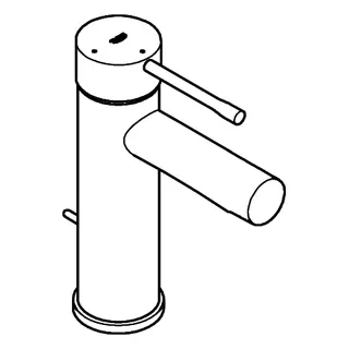 GROHE EH-Waschtisch-Batterie Essence 24183_1 S-Size Mittelstellung kalt chrom – Bild 4