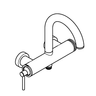 GROHE Einhand-Wannenbatterie Atrio 24367 Wandmontage warm sunset – Bild 3