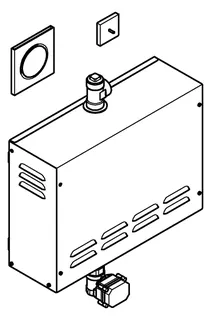 GROHE Dampfgenerator F-digital Deluxe 26828 400 V ohne Rohbau-Komponenten – Bild 3