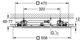 GROHE Deckenbrause Rainshower Aqua 20" 26873 508 x 508mm chrom – Bild 2