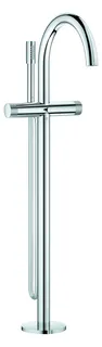 GROHE Wannenbatterie Atrio Private C. 25229 Bodenmontage Knopfbetätigung chrom