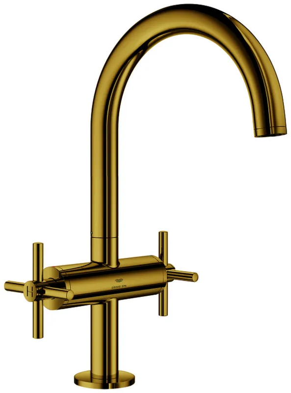 GROHE Waschtisch-Einlochbatterie Atrio 21144 DN15 L-Size Kreuz-Griff cool sunrise