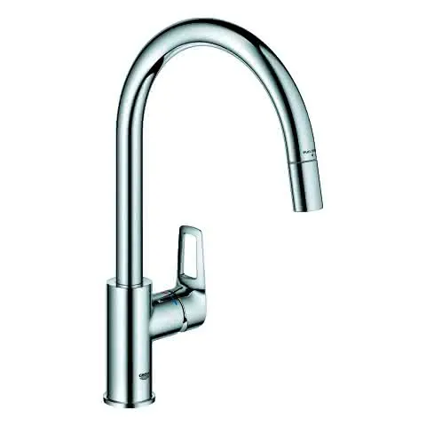 GROHE EH-Spültischbatterie BauLoop 30543 hoher Auslauf azb. Laminarbrause chrom