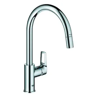GROHE EH-Spültischbatterie BauLoop 30543 hoher Auslauf azb. Laminarbrause chrom