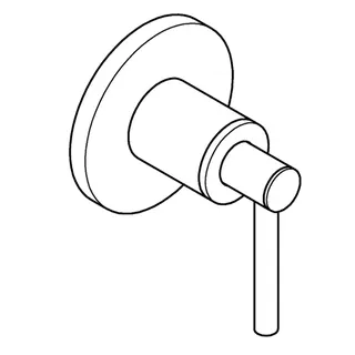GROHE UP-Ventil-Oberbau Atrio 29397 Hebelgriff chrom – Bild 3