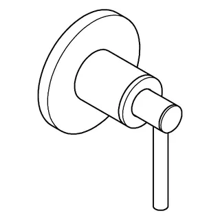 GROHE UP-Ventil-Oberbau Atrio 29397 Hebelgriff chrom – Bild 4