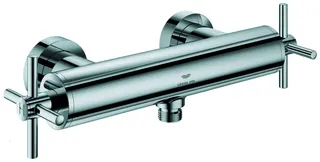 GROHE 2-Griff-Brausebatt. Atrio 26895 Wandmontage Kreuz-Griff chrom