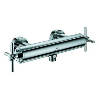 GROHE 2-Griff-Brausebatt. Atrio 26895 Wandmontage Kreuz-Griff chrom – Bild 2