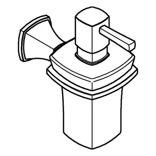 GROHE Halter Grandera 40910 mit Keramik- Seifenspender chrom – Bild 3