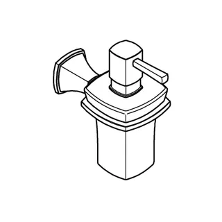 GROHE Halter Grandera 40910 mit Keramik- Seifenspender chrom – Bild 4