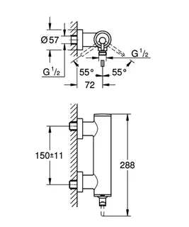 GROHE Einhand-Brausebatterie Atrio 24366 Wandmontage chrom – Bild 5