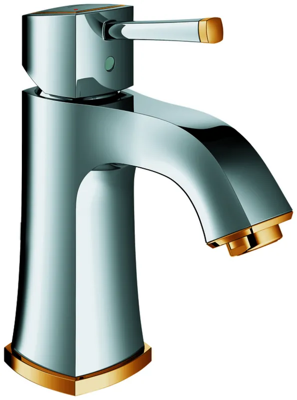 GROHE EH-Waschtischbatterie Grandera 24370 M-Size glatter Körper chrom/gold