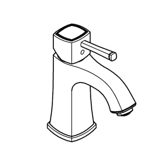 GROHE EH-Waschtischbatterie Grandera 24370 M-Size glatter Körper chrom/gold – Bild 4