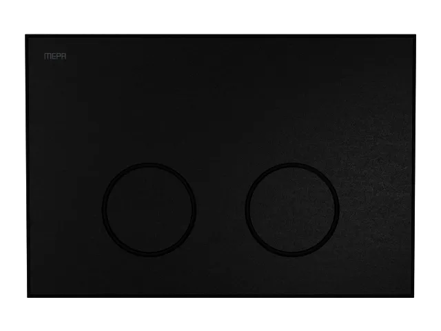 WC Betätigungsplatte MEPA Frame 2-M Laminam Schwarz-Mattschwarz