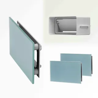 Sunshower Lüftungsabdeck White 150x90mm (2er- Set) für Pure- Line