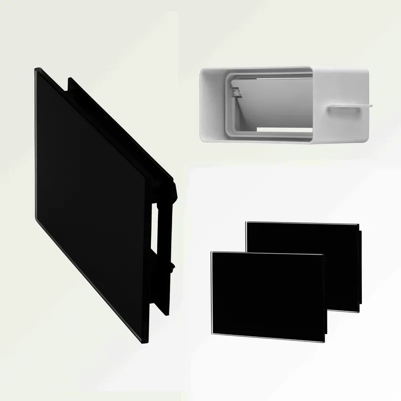 Sunshower Lüftungsabdeck Black 150x90mm (2er- Set) für Pure- Line