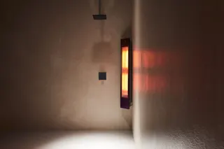 Sunshower Square Line Solo Black nur IR 199x1238x180mm (BxHxT)