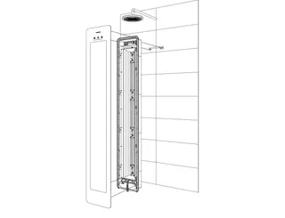 Sunshower Round line Large Plus Sand IR + UV (H185 x B33 x T12 cm) – Bild 5
